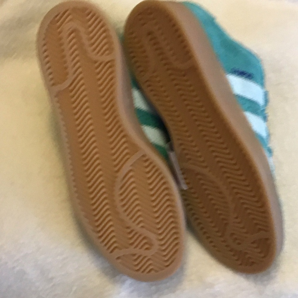 ADIDAS NIB Womens 8 Wide Campus 00’s women’s green suede sneakers - Picture 6 of 12